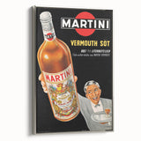 Vintage Martini Vermouth Poster: Retro Advertising Wall Art