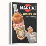 Vintage Martini Vermouth Poster: Retro Advertising Wall Art