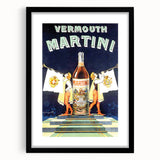Vintage Martini Vermouth Poster: Retro Advertising Wall Art