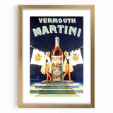 Vintage Martini Vermouth Poster: Retro Advertising Wall Art
