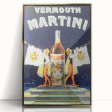 Vintage Martini Vermouth Poster: Retro Advertising Wall Art