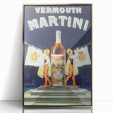 Vintage Martini Vermouth Poster: Retro Advertising Wall Art