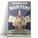 Vintage Martini Vermouth Poster: Retro Advertising Wall Art