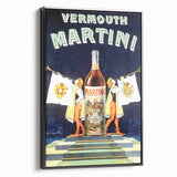 Vintage Martini Vermouth Poster: Retro Advertising Wall Art