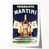 Vintage Martini Vermouth Poster: Retro Advertising Wall Art
