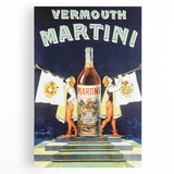 Vintage Martini Vermouth Poster: Retro Advertising Wall Art