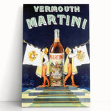 Vintage Martini Vermouth Poster: Retro Advertising Wall Art