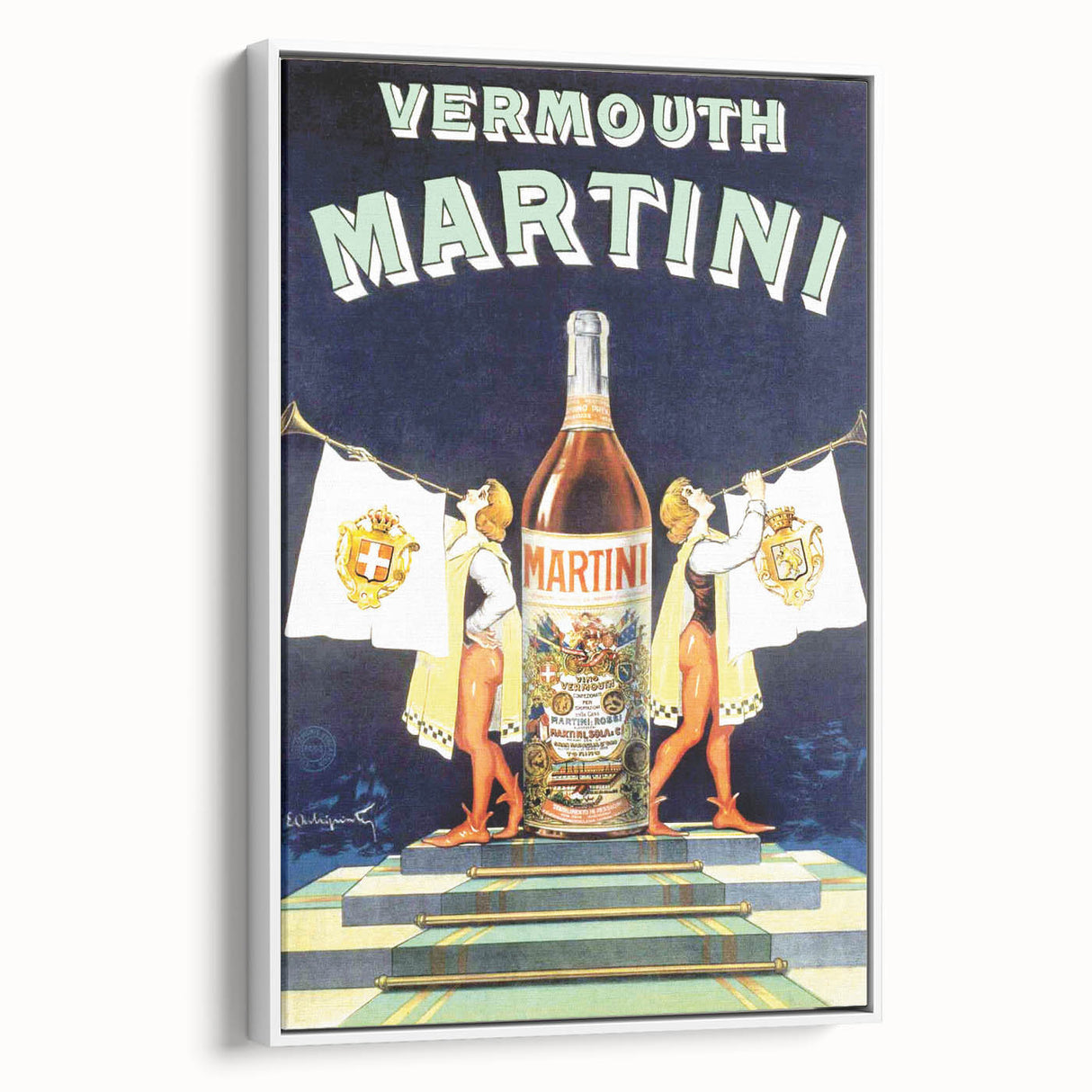 Vintage Martini Vermouth Poster: Retro Advertising Wall Art