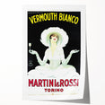 Vintage Martini Vermouth Bianco Poster: Retro Advertising Wall Art