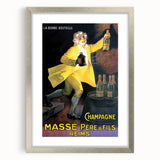 Vintage Champagne Massé Père & Fils Poster: Retro Advertising Art