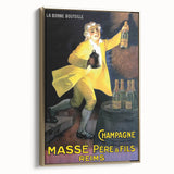 Vintage Champagne Massé Père & Fils Poster: Retro Advertising Art