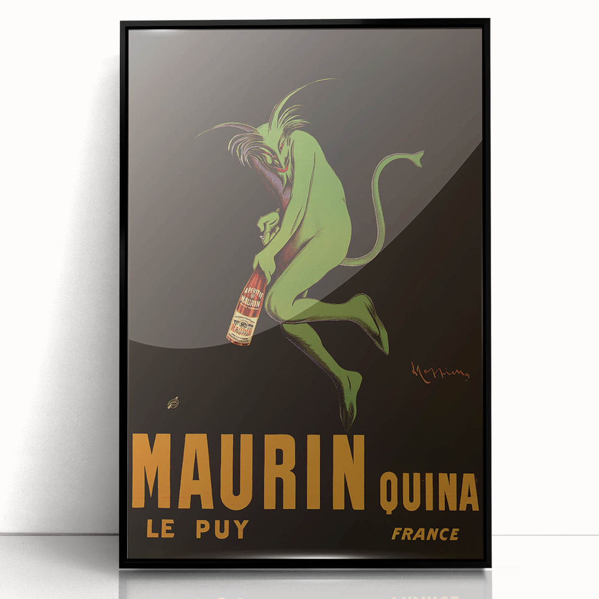 Vintage Maurin Quina Poster: Retro Liqueur Advertising Wall Art