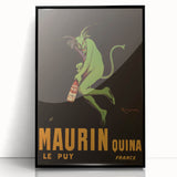 Vintage Maurin Quina Poster: Retro Liqueur Advertising Wall Art
