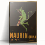 Vintage Maurin Quina Poster: Retro Liqueur Advertising Wall Art