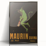 Vintage Maurin Quina Poster: Retro Liqueur Advertising Wall Art