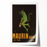 Vintage Maurin Quina Poster: Retro Liqueur Advertising Wall Art