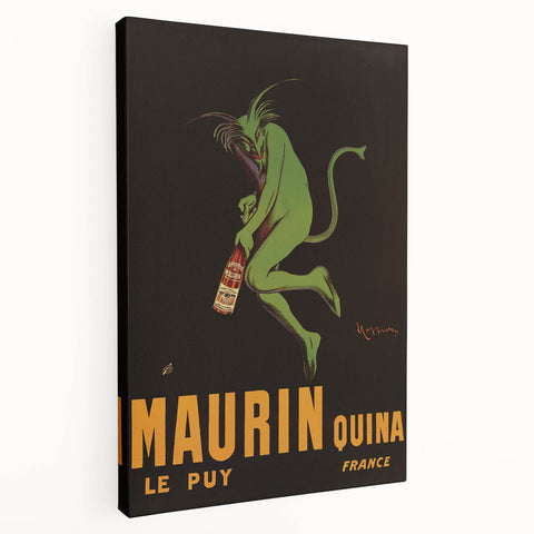 Vintage Maurin Quina Poster: Retro Liqueur Advertising Wall Art