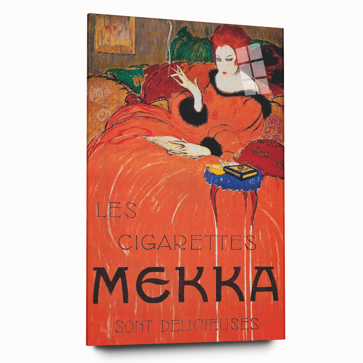 Vintage Mekka Cigarettes Poster: Retro Advertising Wall Art