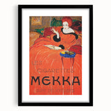 Vintage Mekka Cigarettes Poster: Retro Advertising Wall Art