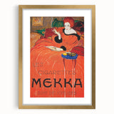 Vintage Mekka Cigarettes Poster: Retro Advertising Wall Art