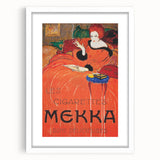 Vintage Mekka Cigarettes Poster: Retro Advertising Wall Art