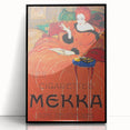 Vintage Mekka Cigarettes Poster: Retro Advertising Wall Art