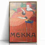 Vintage Mekka Cigarettes Poster: Retro Advertising Wall Art