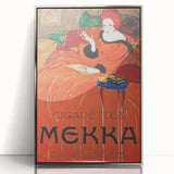Vintage Mekka Cigarettes Poster: Retro Advertising Wall Art