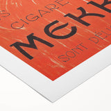 Vintage Mekka Cigarettes Poster: Retro Advertising Wall Art