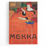 Vintage Mekka Cigarettes Poster: Retro Advertising Wall Art