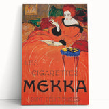 Vintage Mekka Cigarettes Poster: Retro Advertising Wall Art