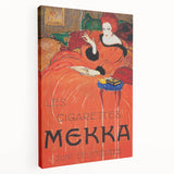 Vintage Mekka Cigarettes Poster: Retro Advertising Wall Art