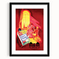 Classic Vintage MEM Perfume Advertising Poster - Retro Wall Art