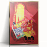 Classic Vintage MEM Perfume Advertising Poster - Retro Wall Art