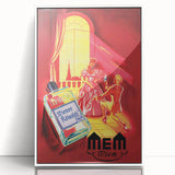 Classic Vintage MEM Perfume Advertising Poster - Retro Wall Art