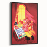 Classic Vintage MEM Perfume Advertising Poster - Retro Wall Art