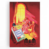Classic Vintage MEM Perfume Advertising Poster - Retro Wall Art