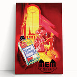 Classic Vintage MEM Perfume Advertising Poster - Retro Wall Art