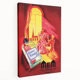 Classic Vintage MEM Perfume Advertising Poster - Retro Wall Art