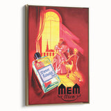 Classic Vintage MEM Perfume Advertising Poster - Retro Wall Art