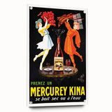 Vintage Advertising Poster – Retro Mercurey Kina Drink Ad