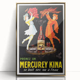 Vintage Advertising Poster – Retro Mercurey Kina Drink Ad