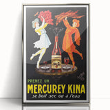 Vintage Advertising Poster – Retro Mercurey Kina Drink Ad