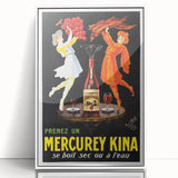 Vintage Advertising Poster – Retro Mercurey Kina Drink Ad