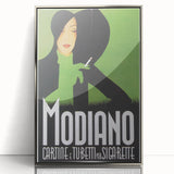 Vintage Modiano Cigarette Ad – Retro Italian Poster Wall Art