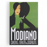 Vintage Modiano Cigarette Ad – Retro Italian Poster Wall Art