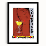 Vintage Moët & Chandon Champagne Ad – Retro French Poster Wall Art