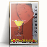 Vintage Moët & Chandon Champagne Ad – Retro French Poster Wall Art