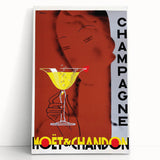 Vintage Moët & Chandon Champagne Ad – Retro French Poster Wall Art