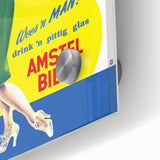 Amstel Bier Vintage Poster: Retro Beer Advertisement Wall Art